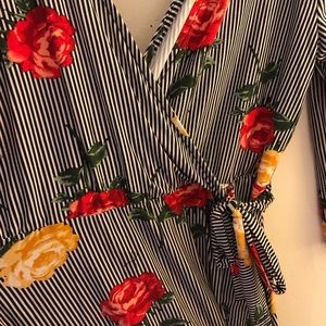 Unique wrap dress. Never worn!